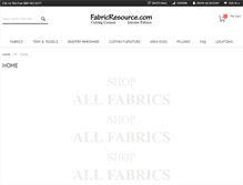 Tablet Screenshot of fabricresource.com